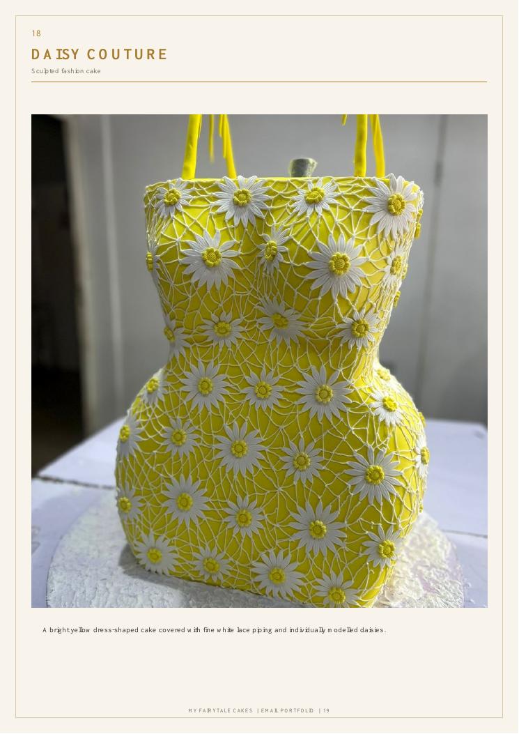 Fashion dress cake